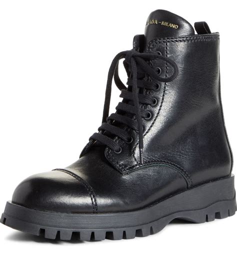 prada lace up boots|prada lace up combat boots.